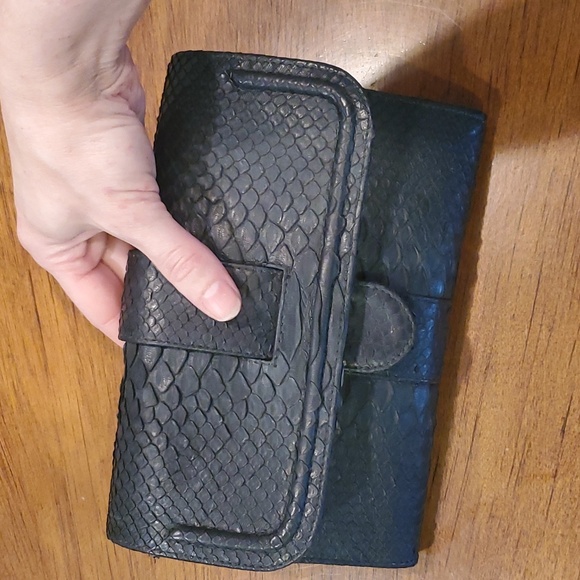 Like NEW Python skin Beirn clutch crossbody - Picture 10 of 10